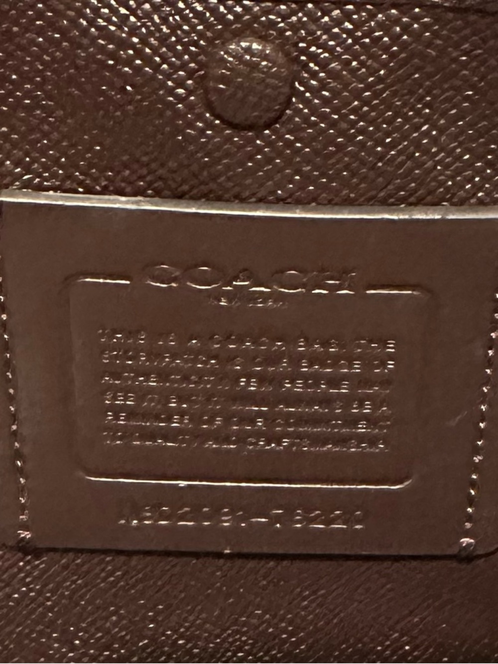 Coach Gray Pebbled Leather Tote - Picture 7 of 7